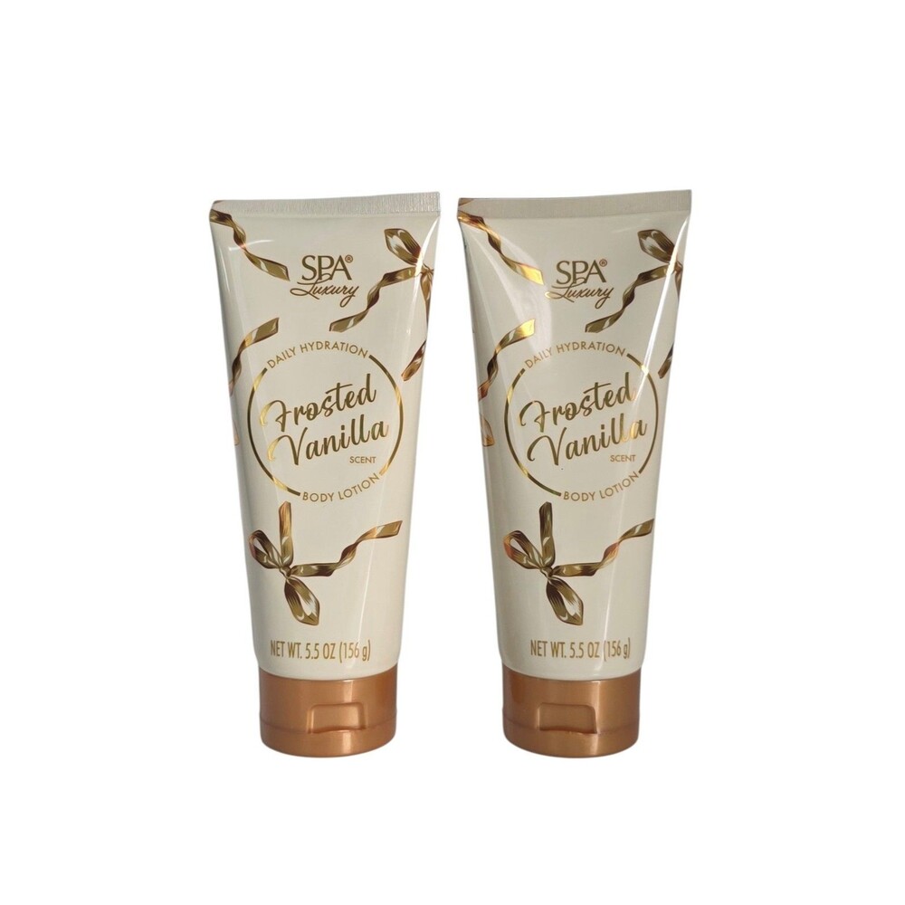 SPA Luxury Frosted Vanilla Scent Body Lotion 5.5 oz ,Lot of 2